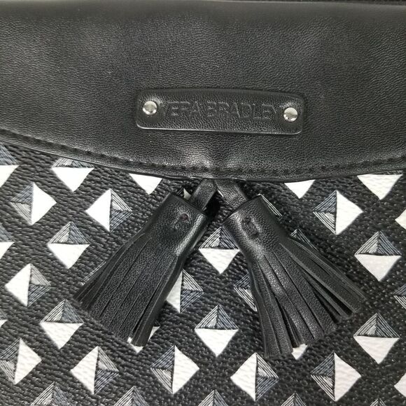 Vera Bradley‎ Black, White & Gray Diamond Pattern Clutch - Picture 2 of 6